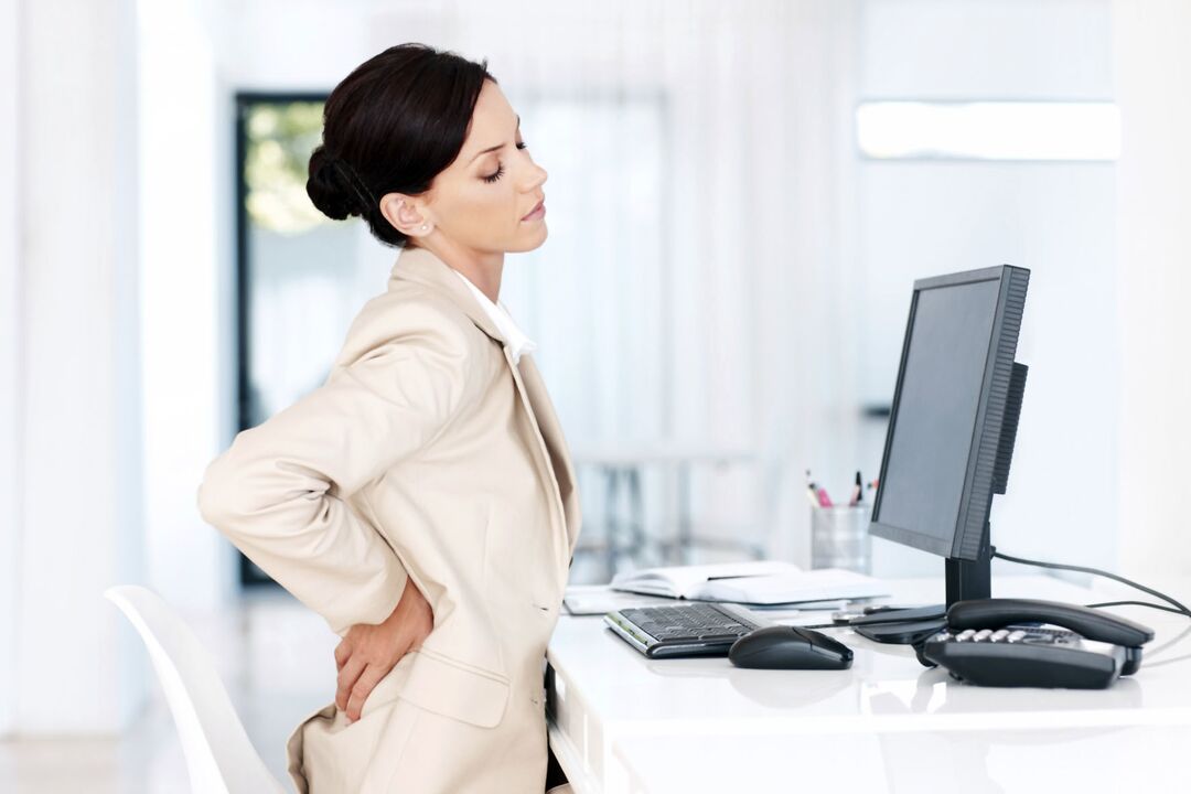 sedentary work as a cause of the development of neck osteochondrosis